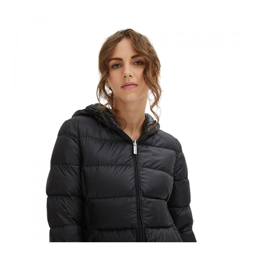 Centogrammi Chic feather-light down jacket with hood