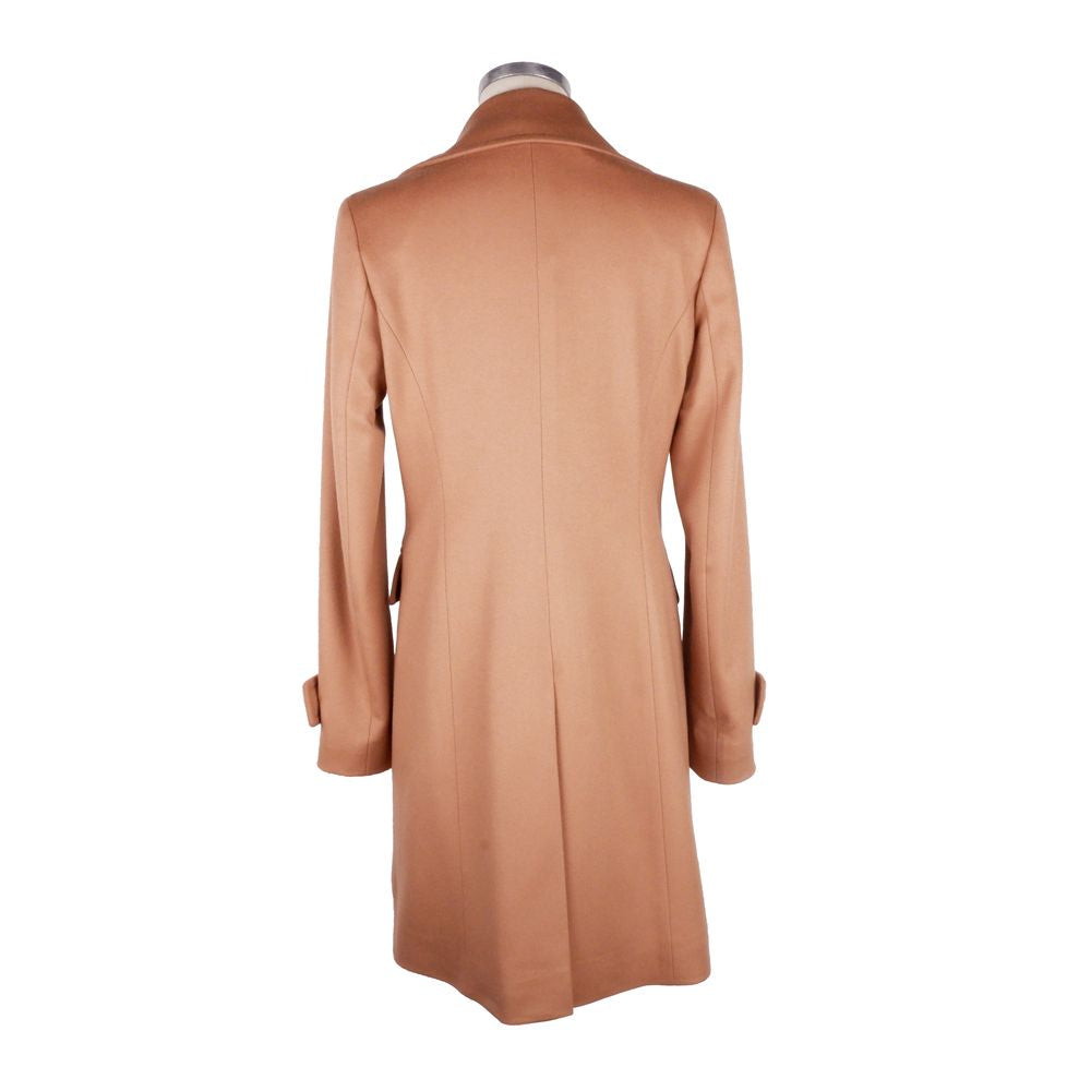 Made in Italy beige wool coat for women