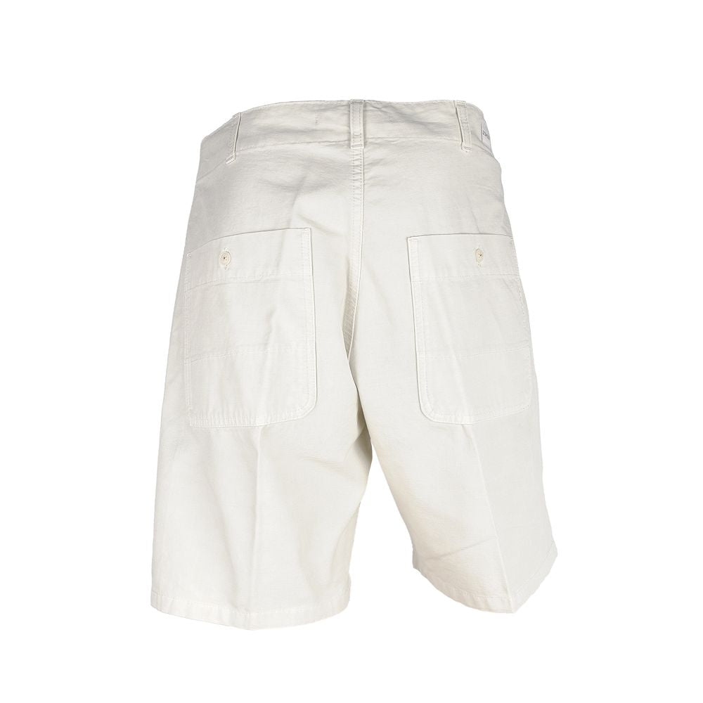 Don The Fuller White Men's Cotton Bermuda Shorts