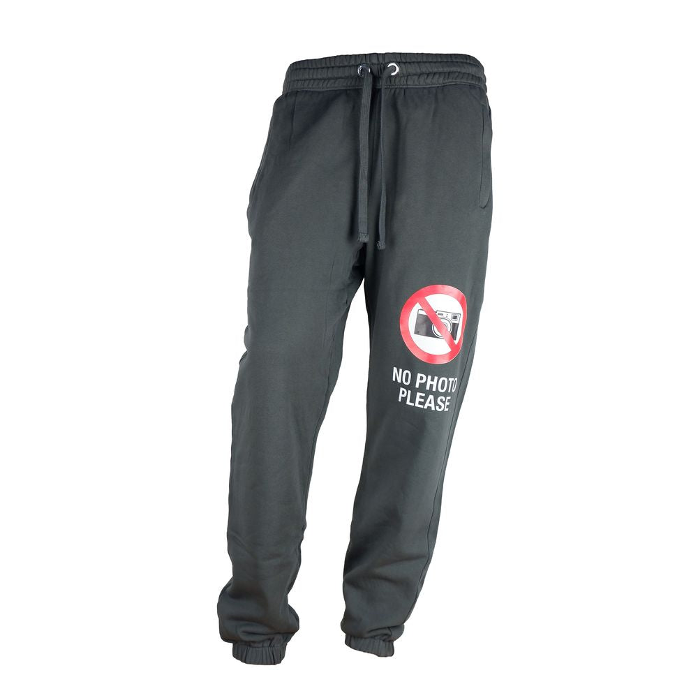 Diego Venturino Stylish cotton tracksuit pants with drawstring