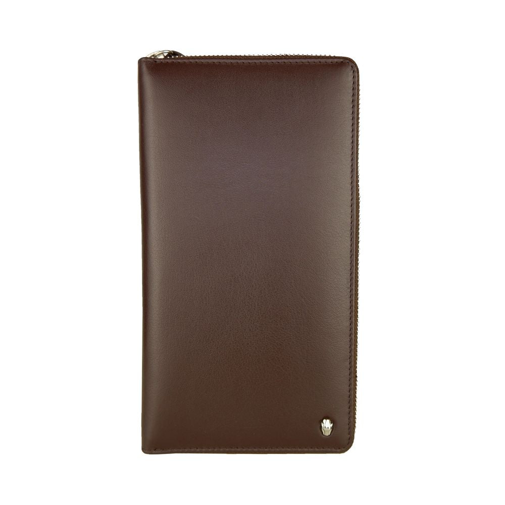 Cavalli Class Elegant brown leather wallet for men