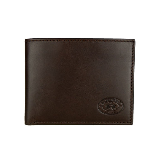 La Martina Brown Leather Wallet for Men