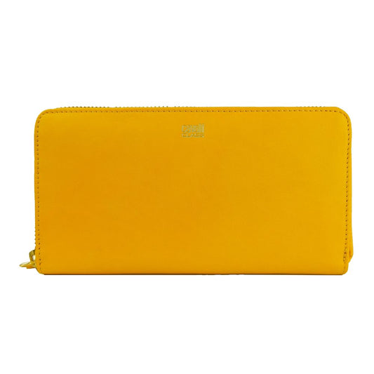 Cavalli Class Yellow Calfskin Ladies Wallet