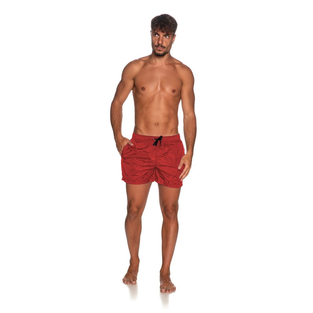 Refrigiwear Red Nylon Swimsuit for Men