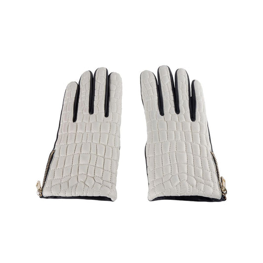 Cavalli Class Grey Lambskin Women's Gloves