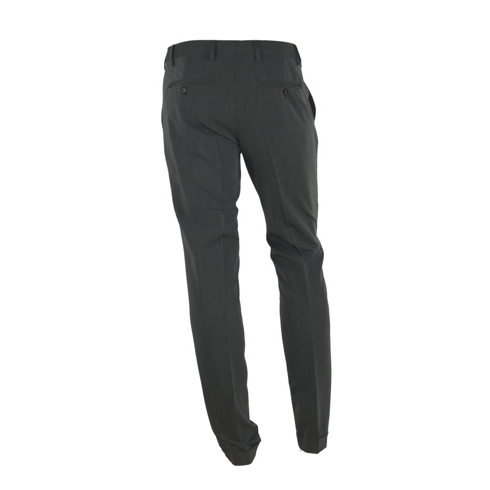 Made in Italy Elegante graue Hose aus italienischer Fertigung