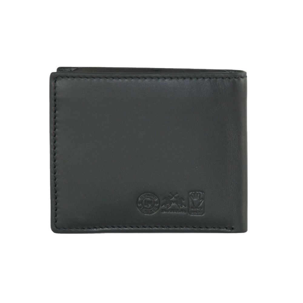 La Martina Black Calfskin Men's Wallet