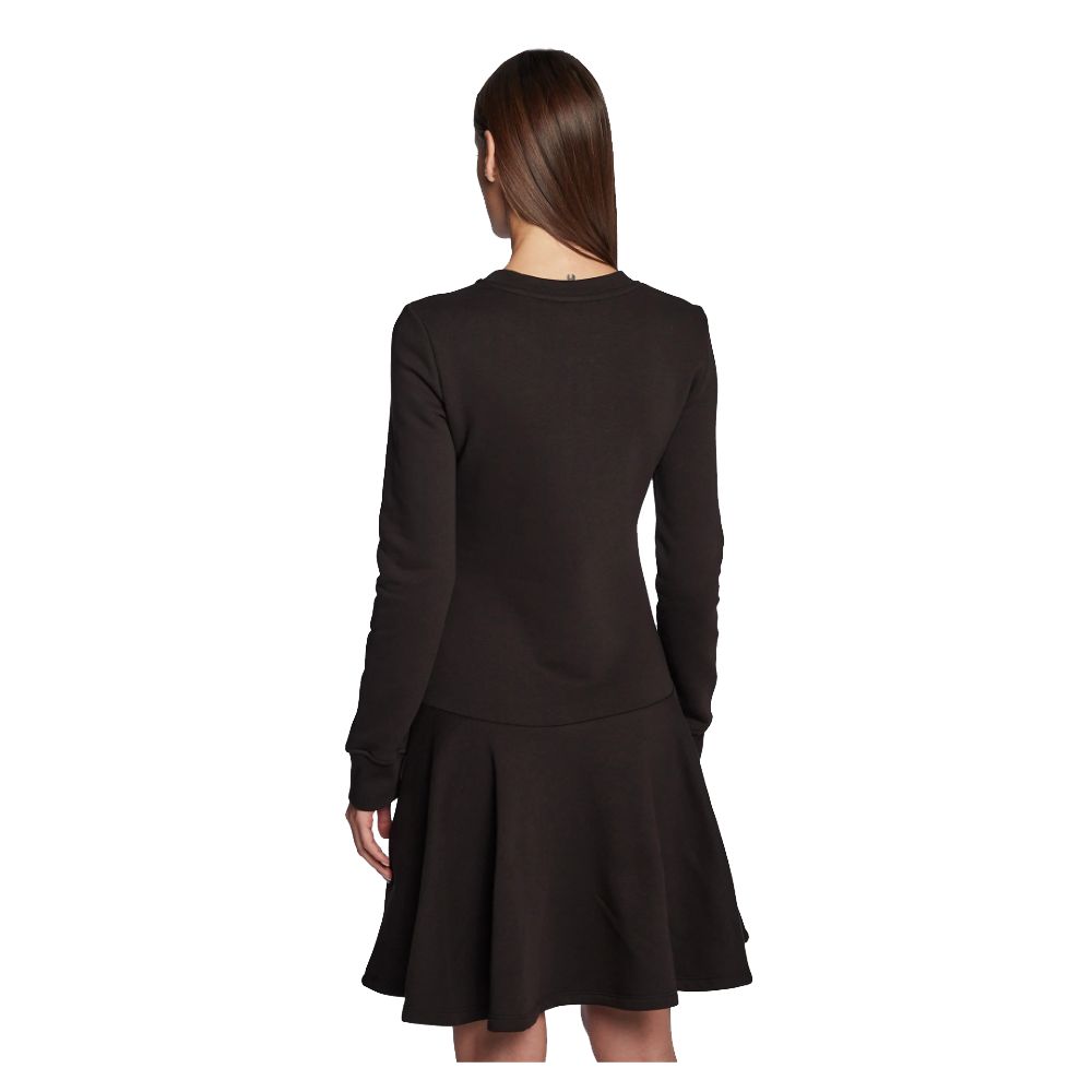 Love Moschino cotton blend dress with velour logo