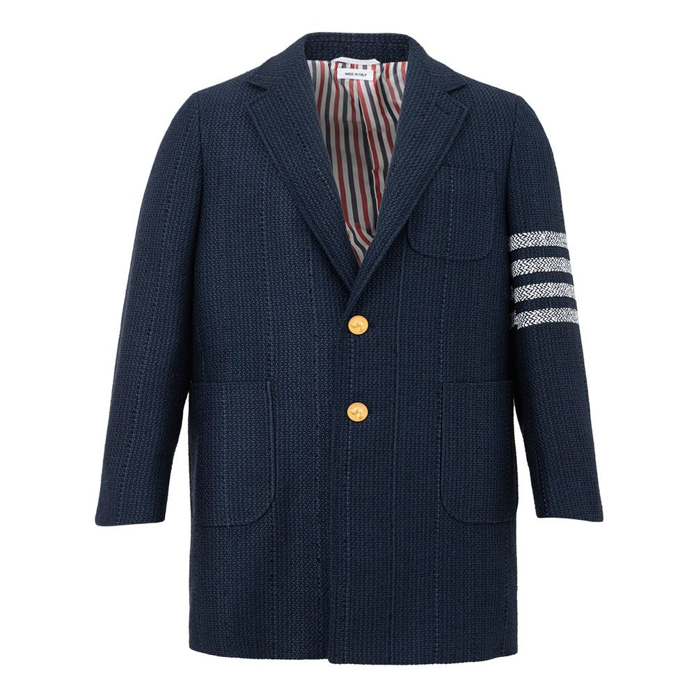 Thom Browne Elegante blaue Jacke aus Acryl für Männer