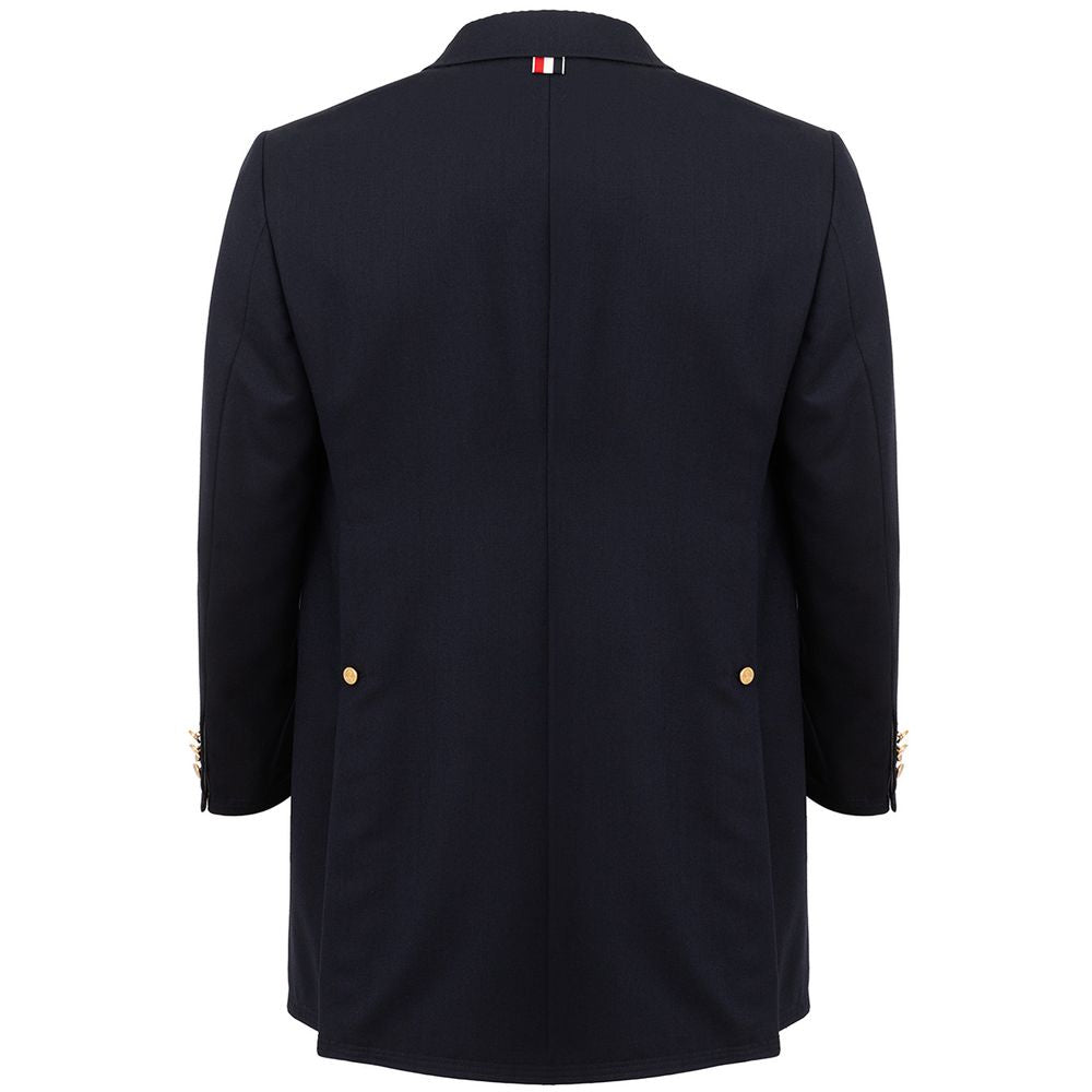 Thom Browne Elegant wool jacket in Signature Blue