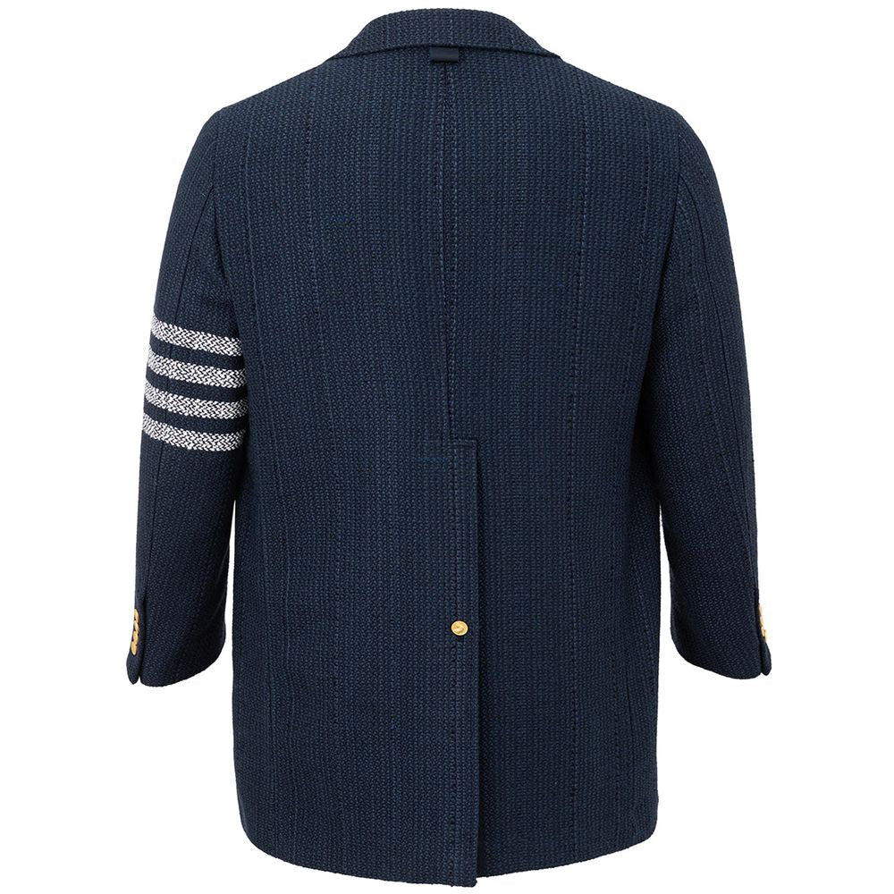 Thom Browne Elegante blaue Jacke aus Acryl für Männer