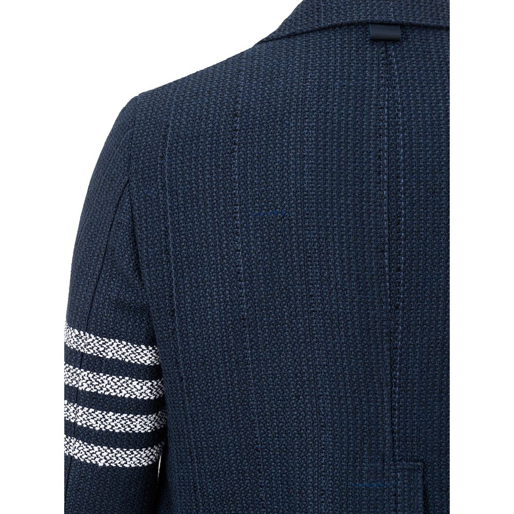 Thom Browne Elegante blaue Jacke aus Acryl für Männer