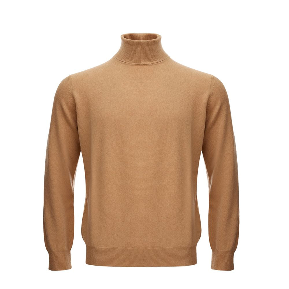 KANGRA Elegant brown wool sweater for men