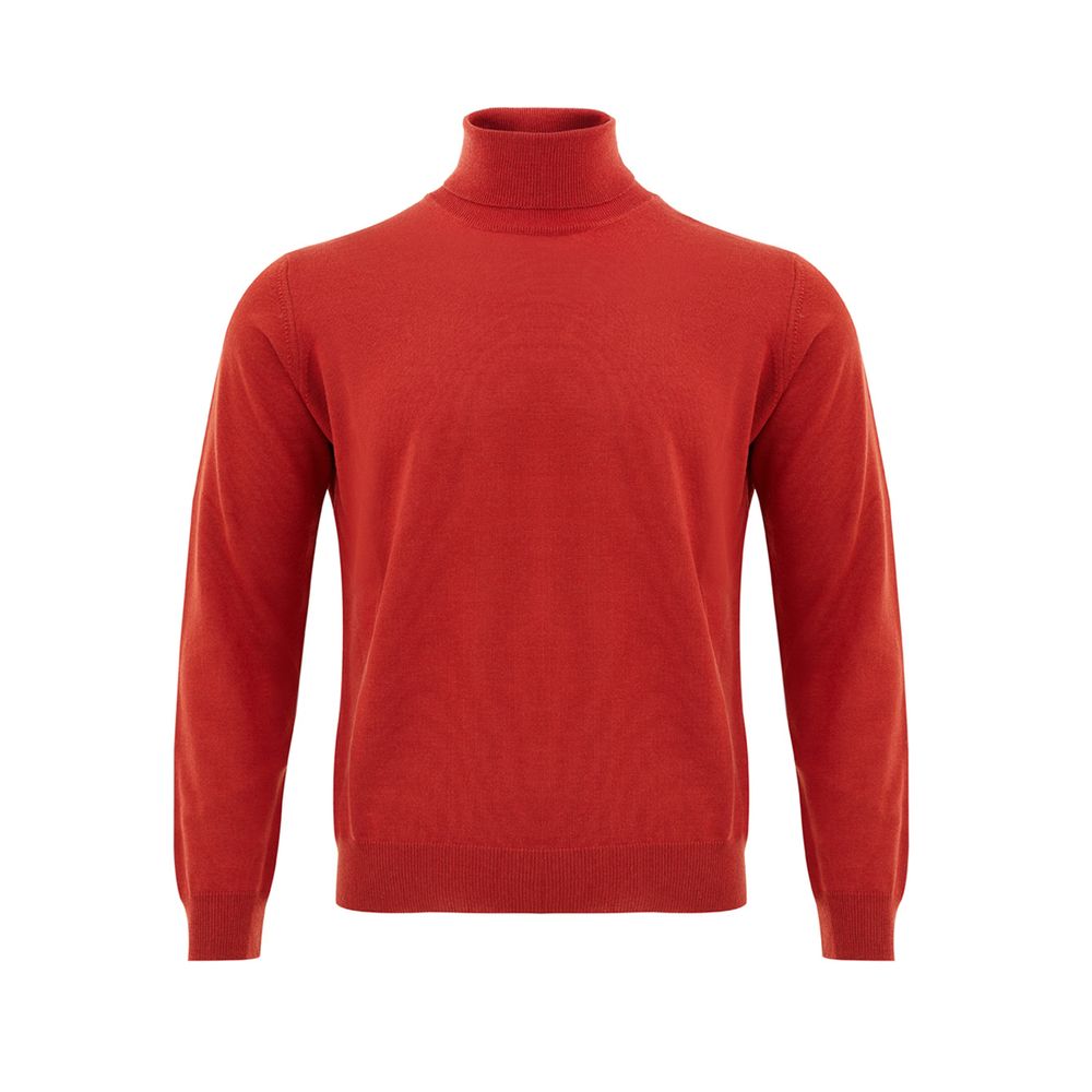 FERRANTE Elegant sweater in rich red wool