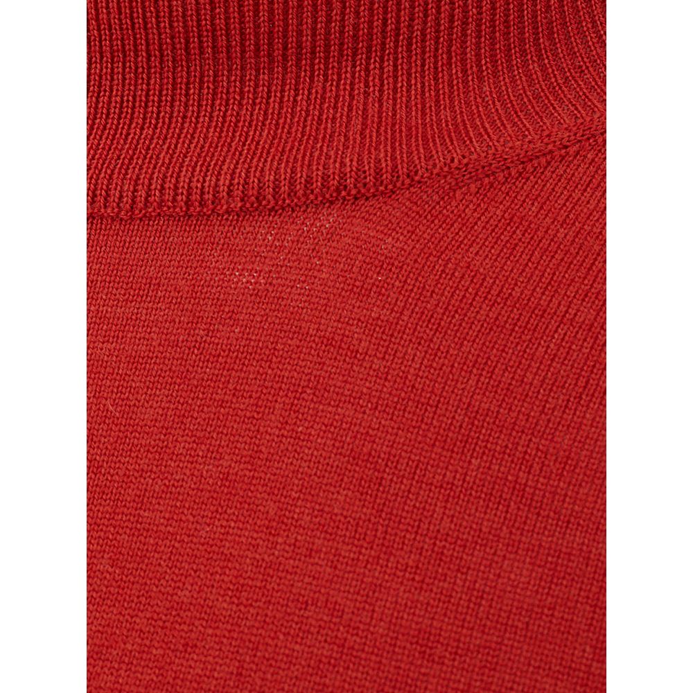 FERRANTE Elegant sweater in rich red wool