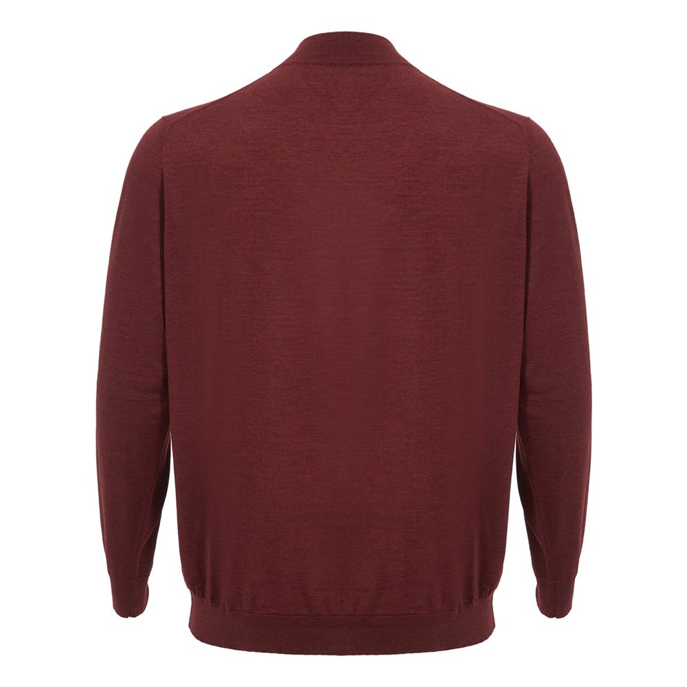 Colombo Eleganter roter Kaschmirpullover für Männer