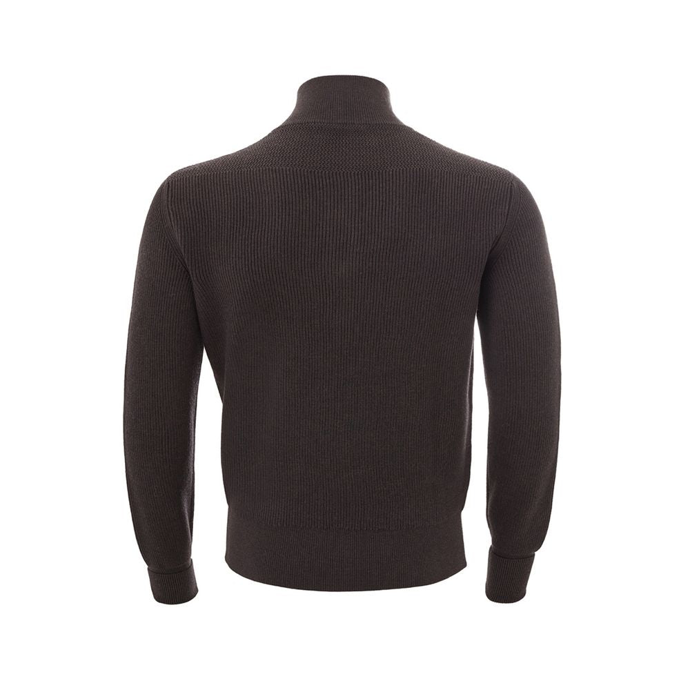 KANGRA Opulence sweater made of Italian wool in rich brown