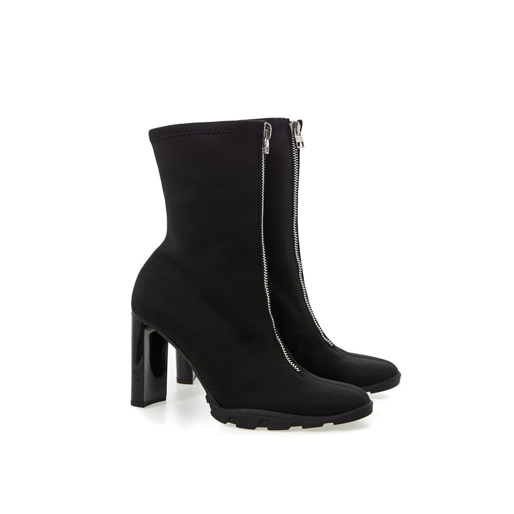 Alexander McQueen Slim Neoprene Leather Boots