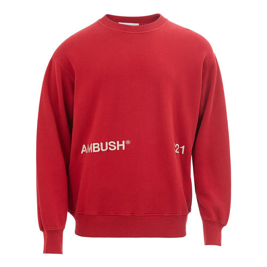 Ambush Hochwertiger roter Baumwollpullover