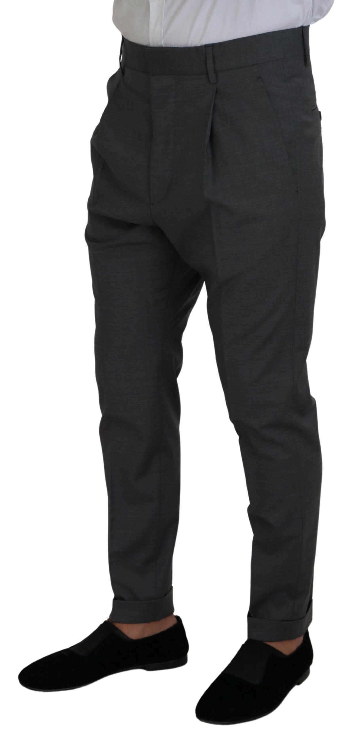 Dsquared² Grey single-breasted 2-piece CIPRO wool suit