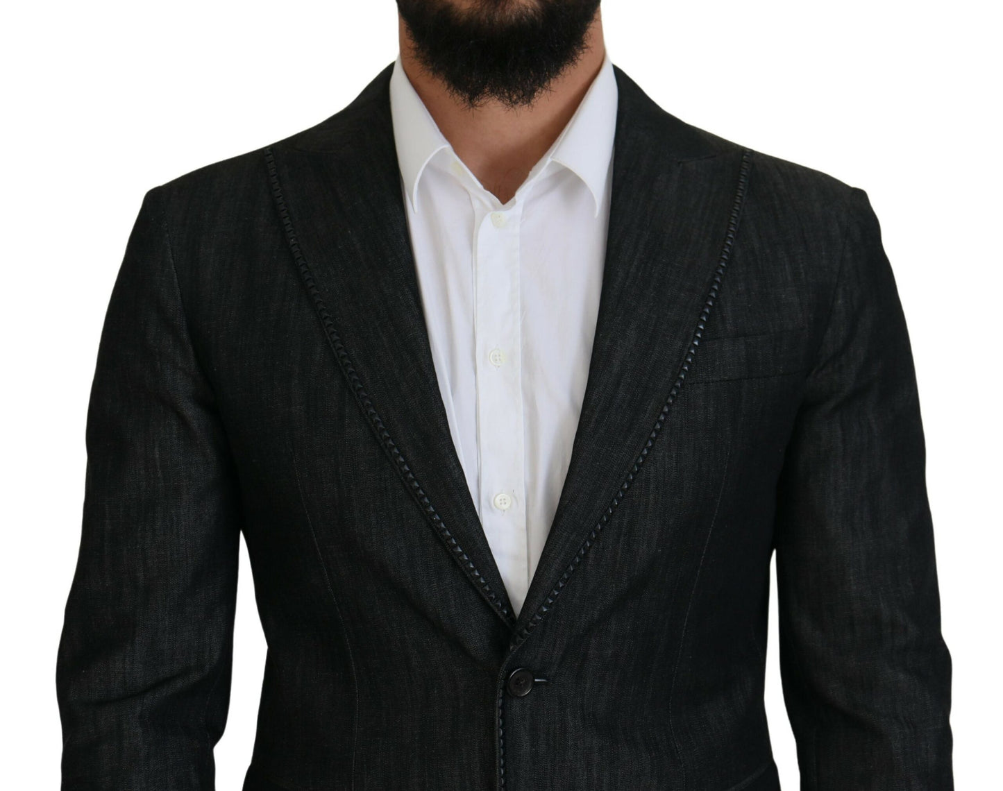 Dsquared² Black single-breasted 2-piece cotton MIAMI suit