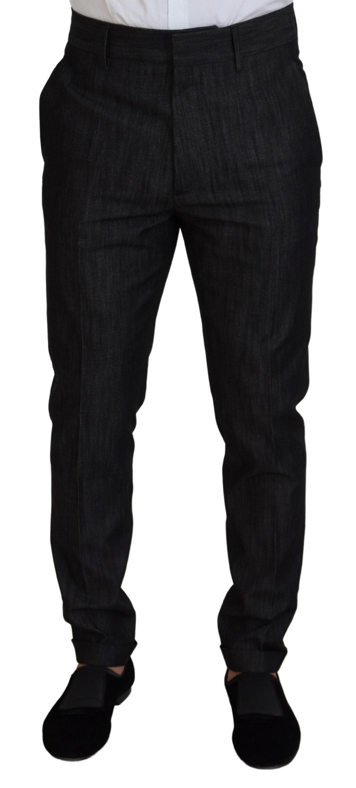 Dsquared² Black single-breasted 2-piece cotton MIAMI suit