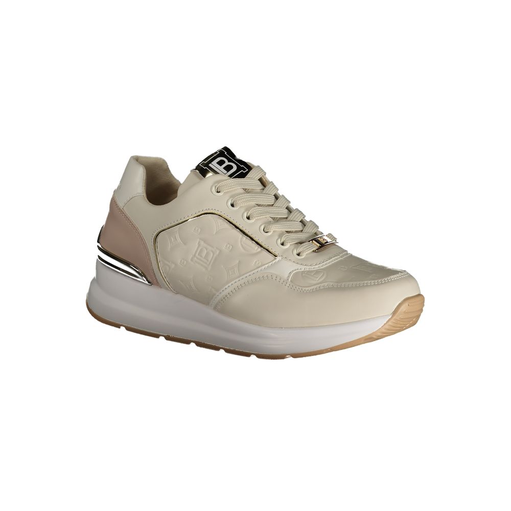 Laura Biagiotti Beige Polyester Sneakers