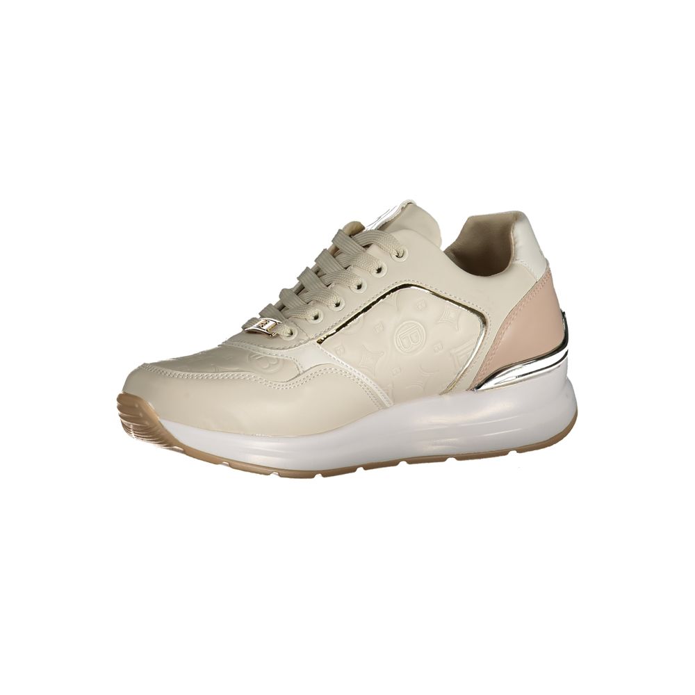 Laura Biagiotti Beige Polyester Sneakers