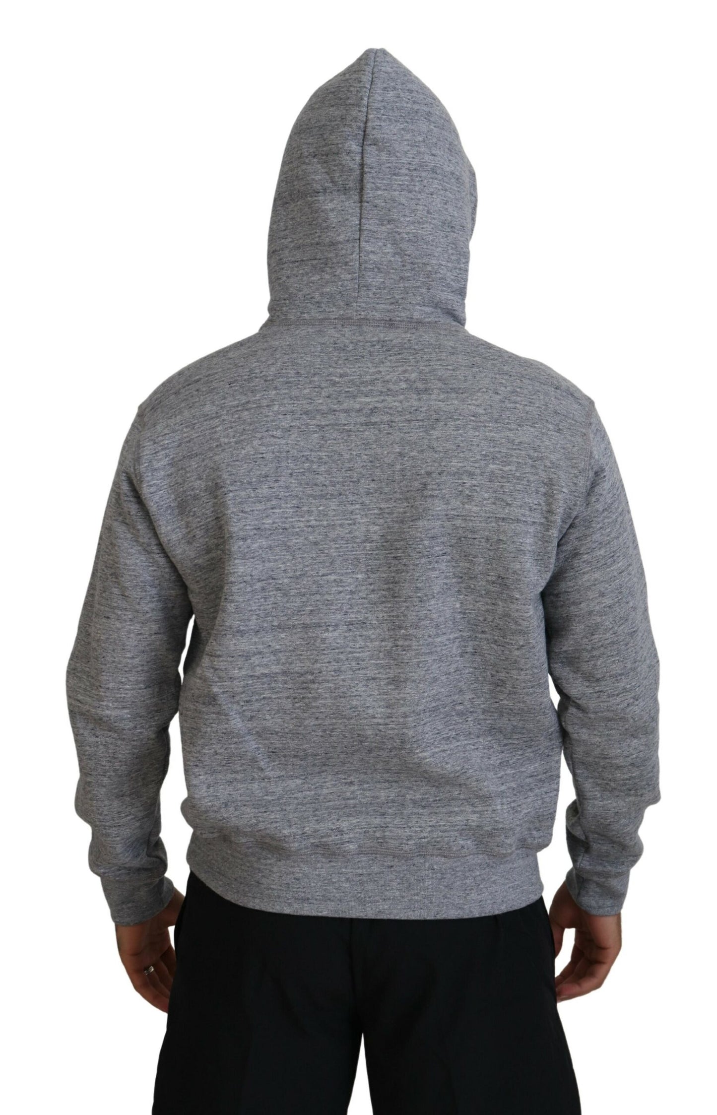 Dsquared² Grey Cotton Hooded Sweater for Men