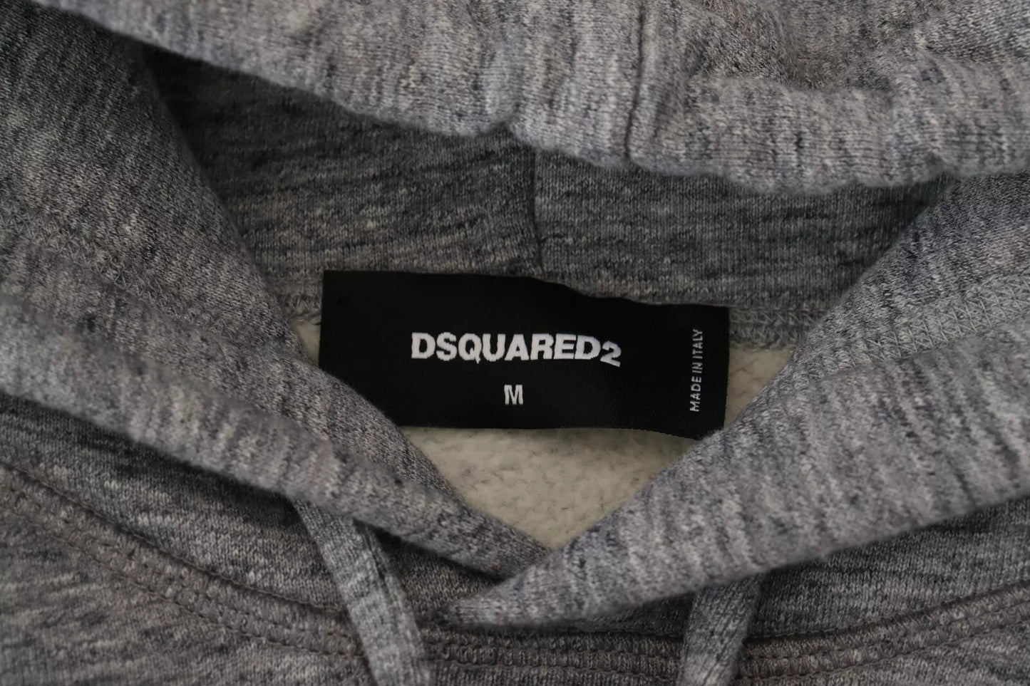 Dsquared² Grey Cotton Hooded Sweater for Men