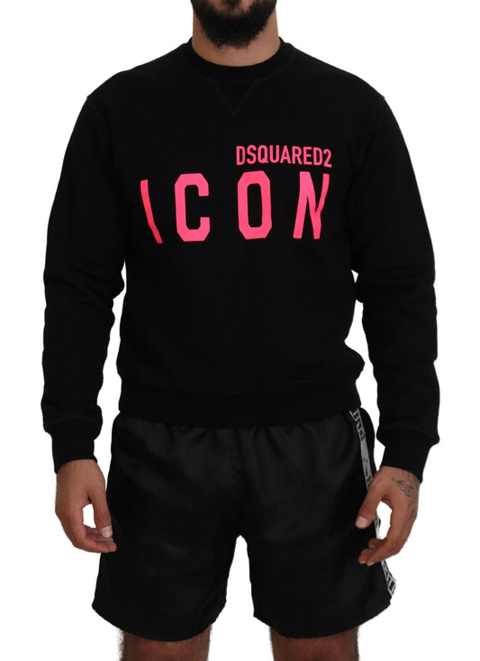 Dsquared² Black printed long sleeve sweater