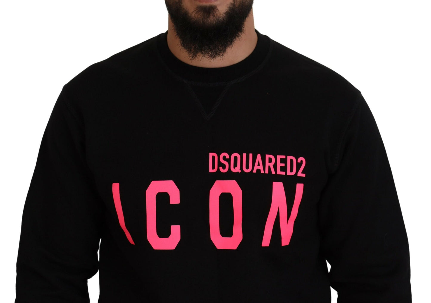 Dsquared² Black printed long sleeve sweater