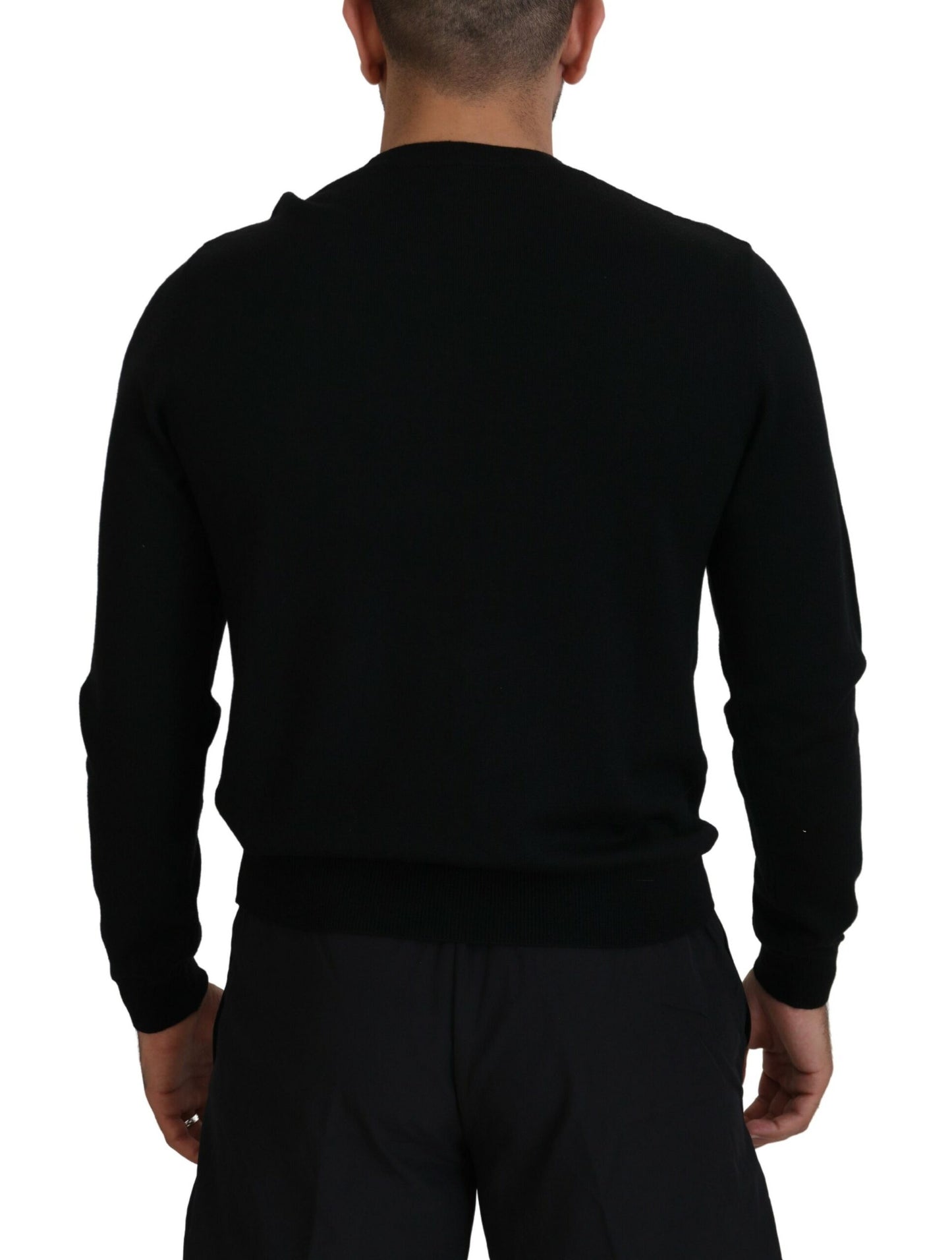 Dsquared² Black Logo Print Long Sleeve Sweater for Men