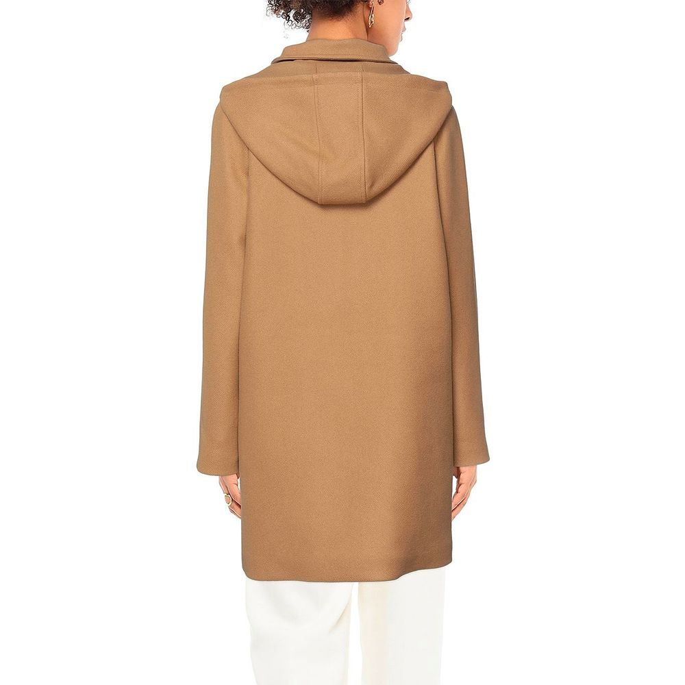 Love Moschino Brown Wool Coat for Women