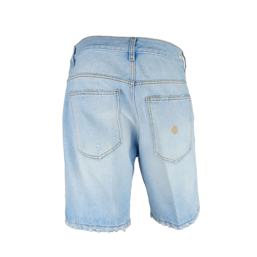 Don The Fuller Light Blue Cotton Men's Bermuda Shorts