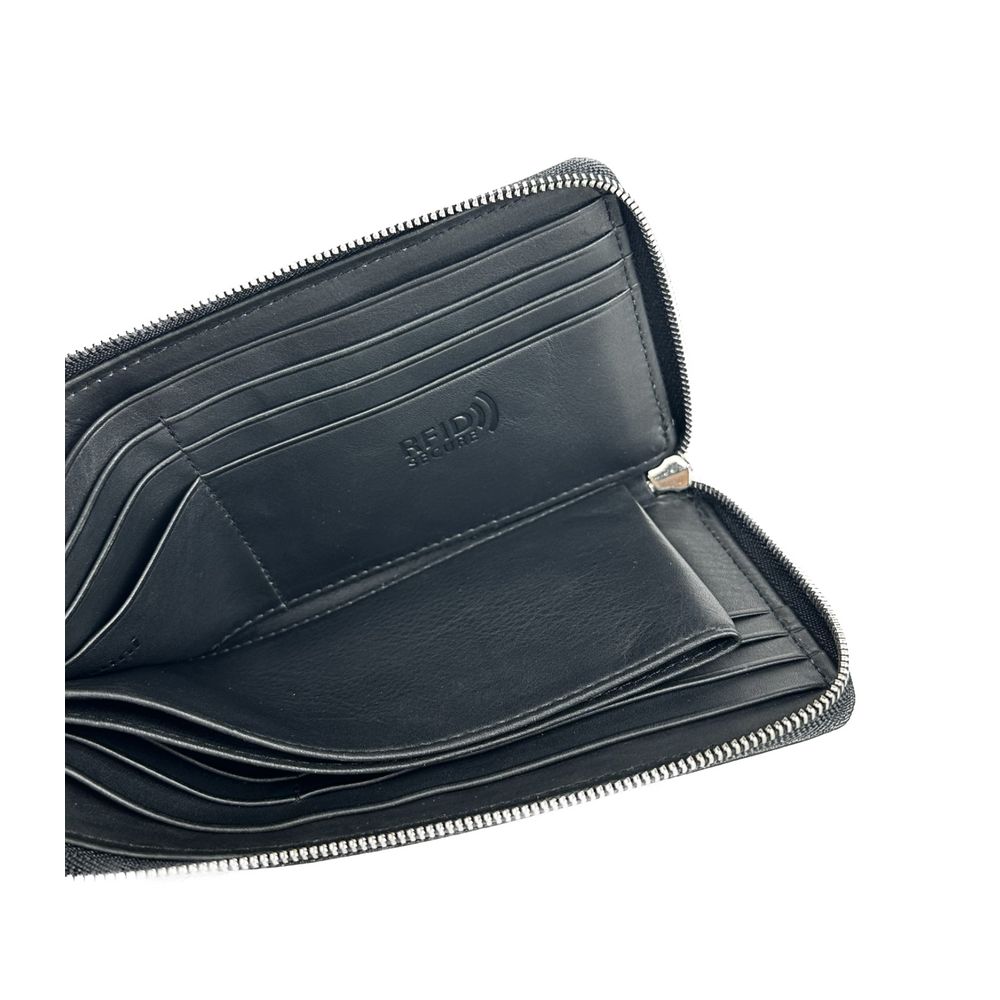 Baldinini Trend Elegant travel organizer made of black leather