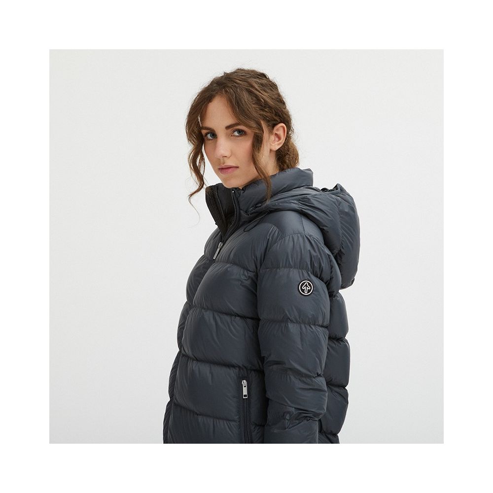 Centogrammi Grey Nylon Women Jacket