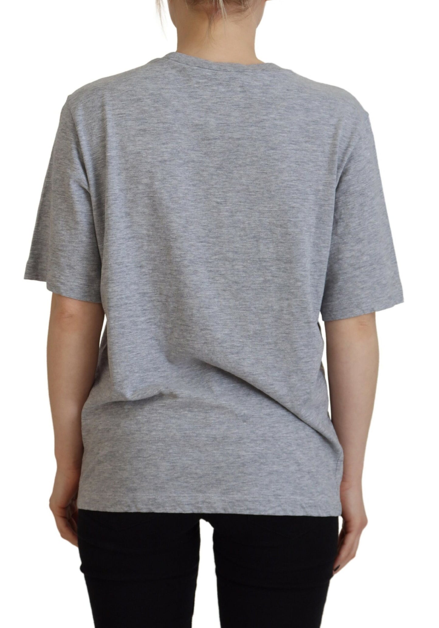 Dsquared² Grey Logo Cotton Crewneck Short Sleeve T-Shirt