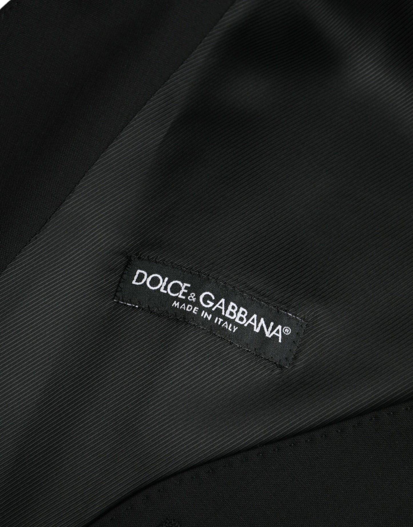 Dolce & Gabbana Schwarze Wolle Formal Dress Weste Weste