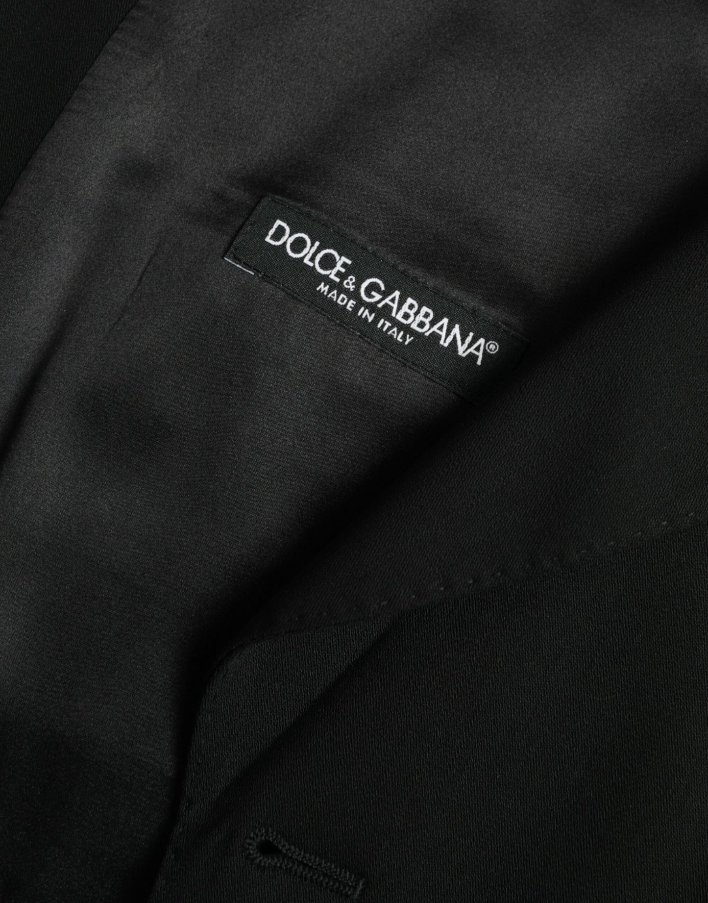 Dolce &amp; Gabbana Black Wool Vest Dress Formal Waistcoat