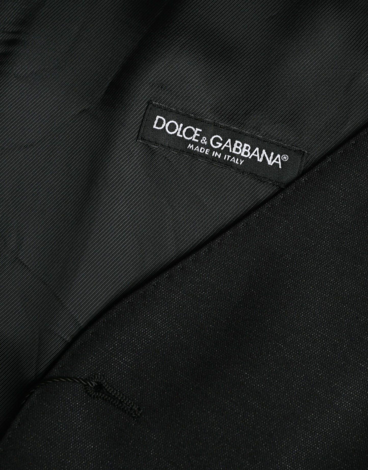 Dolce &amp; Gabbana Black Wool Vest Dress Formal Waistcoat