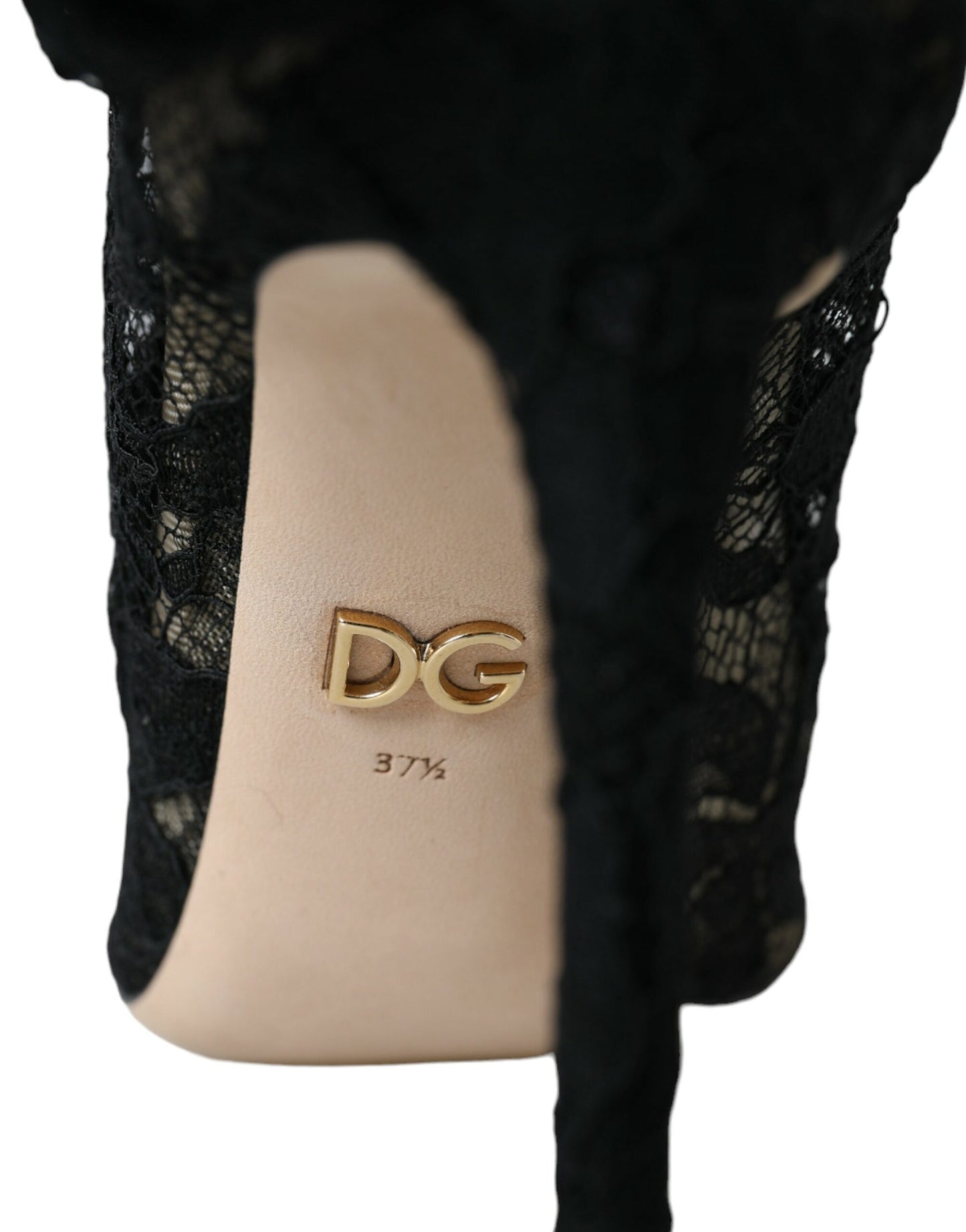 Dolce &amp; Gabbana Black Stretch Taormina Pointed Boots Shoes