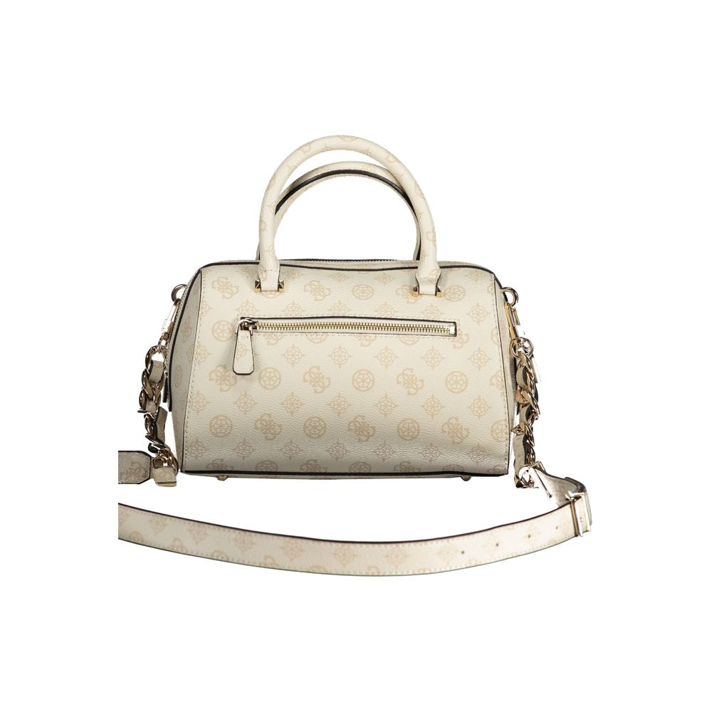 Guess Jeans Beige Polyethylen Handtasche