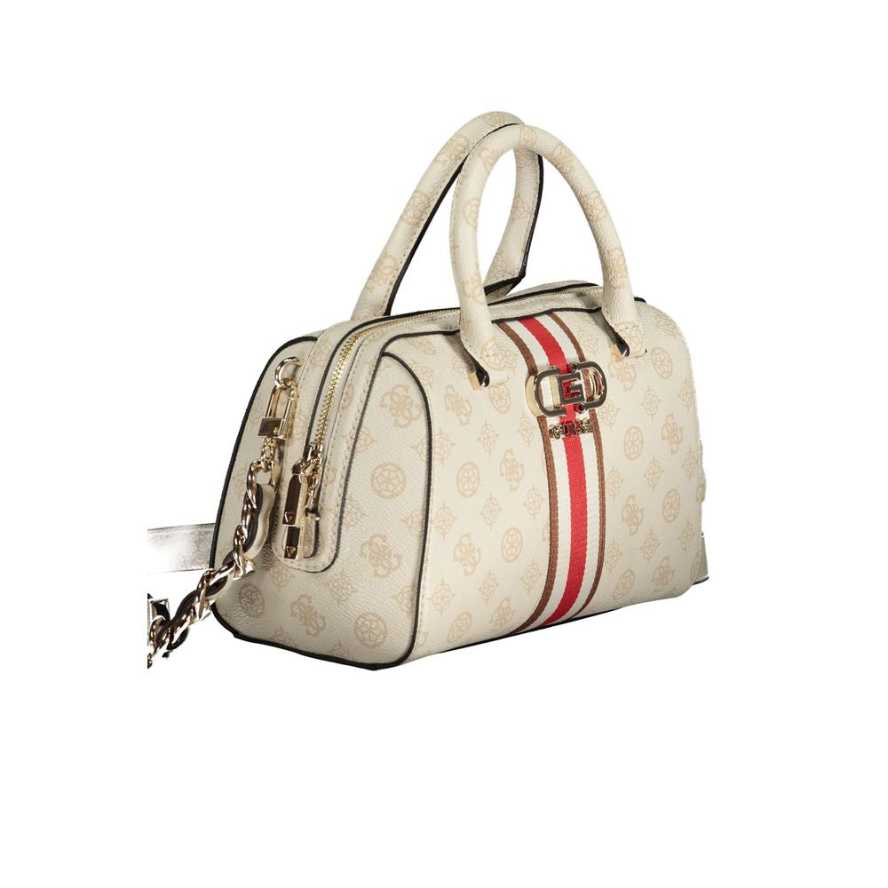 Guess Jeans Beige Polyethylen Handtasche