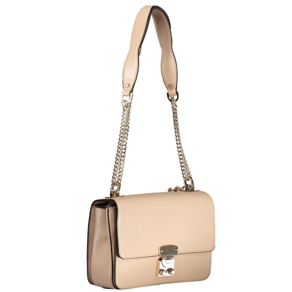 Guess Jeans Beige Polyethylen Handtasche