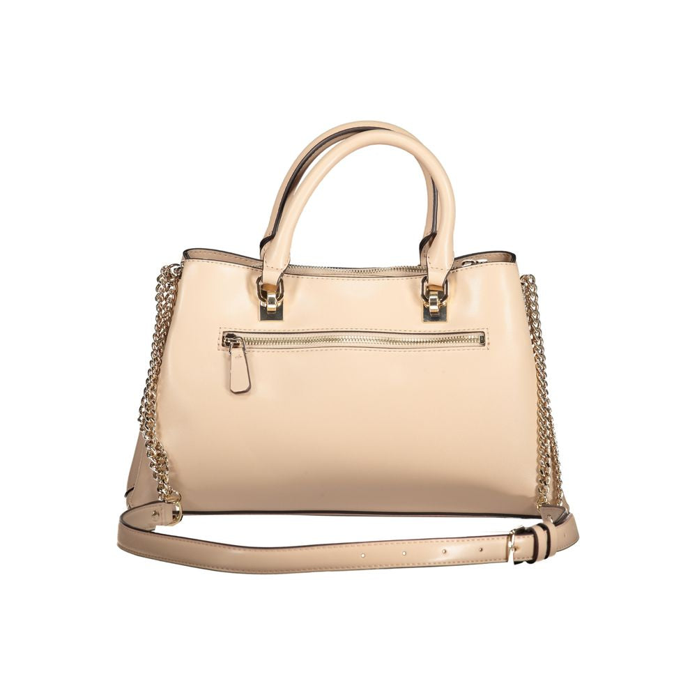 Guess Jeans Beige Polyethylen Handtasche