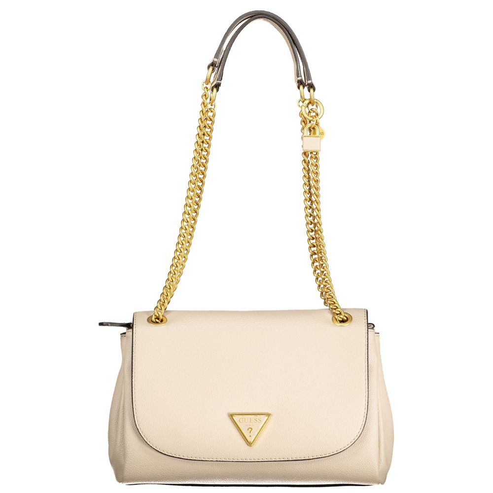 Guess Jeans Beige Polyethylen Handtasche