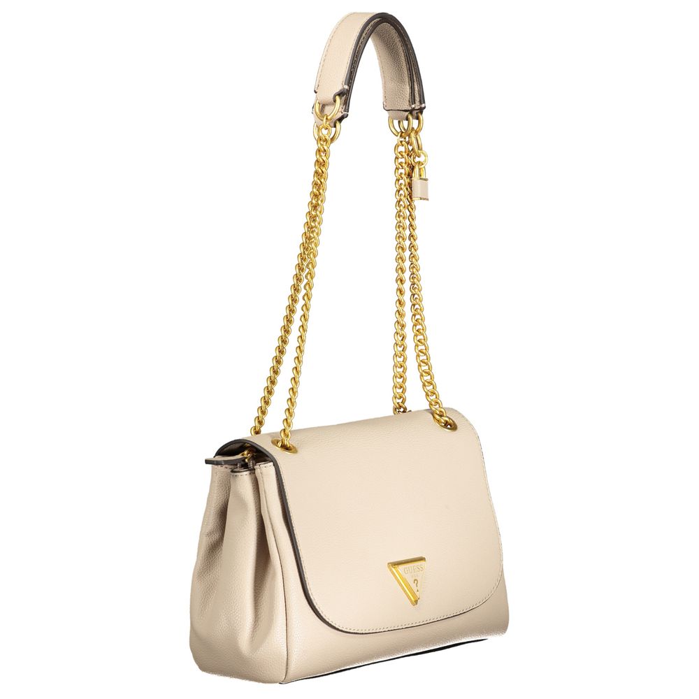 Guess Jeans Beige Polyethylen Handtasche