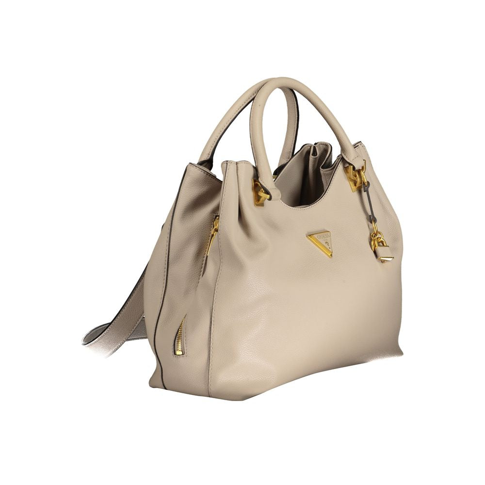 Guess Jeans Beige Polyethylen Handtasche