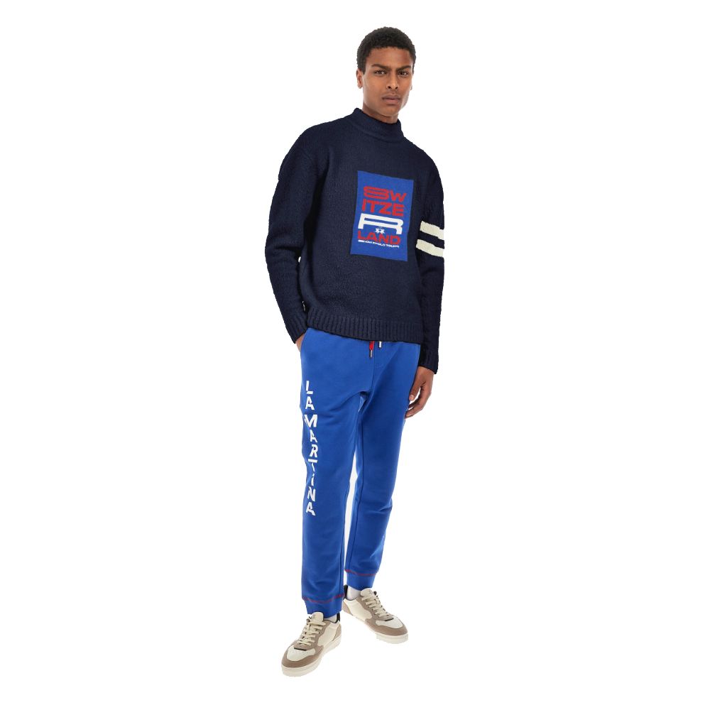 La Martina Blue polyamide sweater